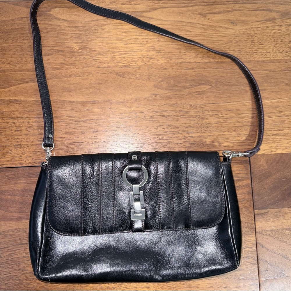 Etienne Aigner Black Shoulder Bag Purse